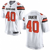 Nike Men & Women & Youth Browns #40 Baker White Team Color Game Jersey,baseball caps,new era cap wholesale,wholesale hats